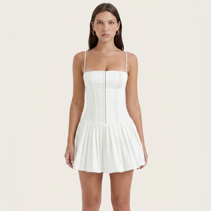 Aurora Pleat Dress Luxe